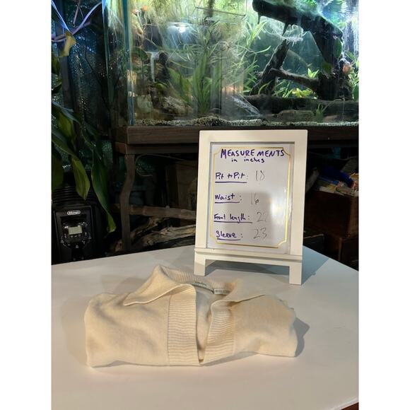 Neiman Marcus Cashmere Collection sweater v-neck spread collar Oxford pullover M - Picture 6 of 6